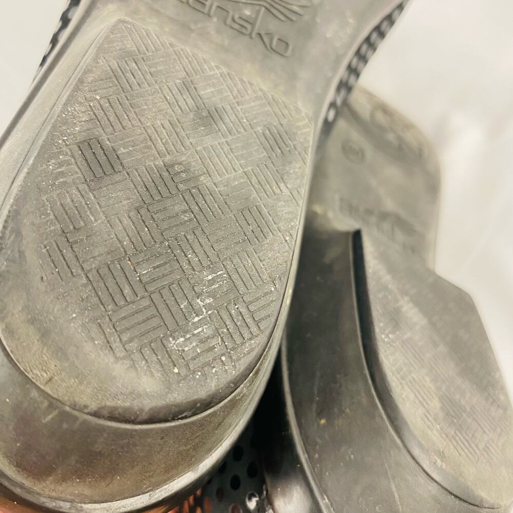 Dansko Black Polka Dot Olivia Flat Loafer Size 38 - Picture 9 of 10